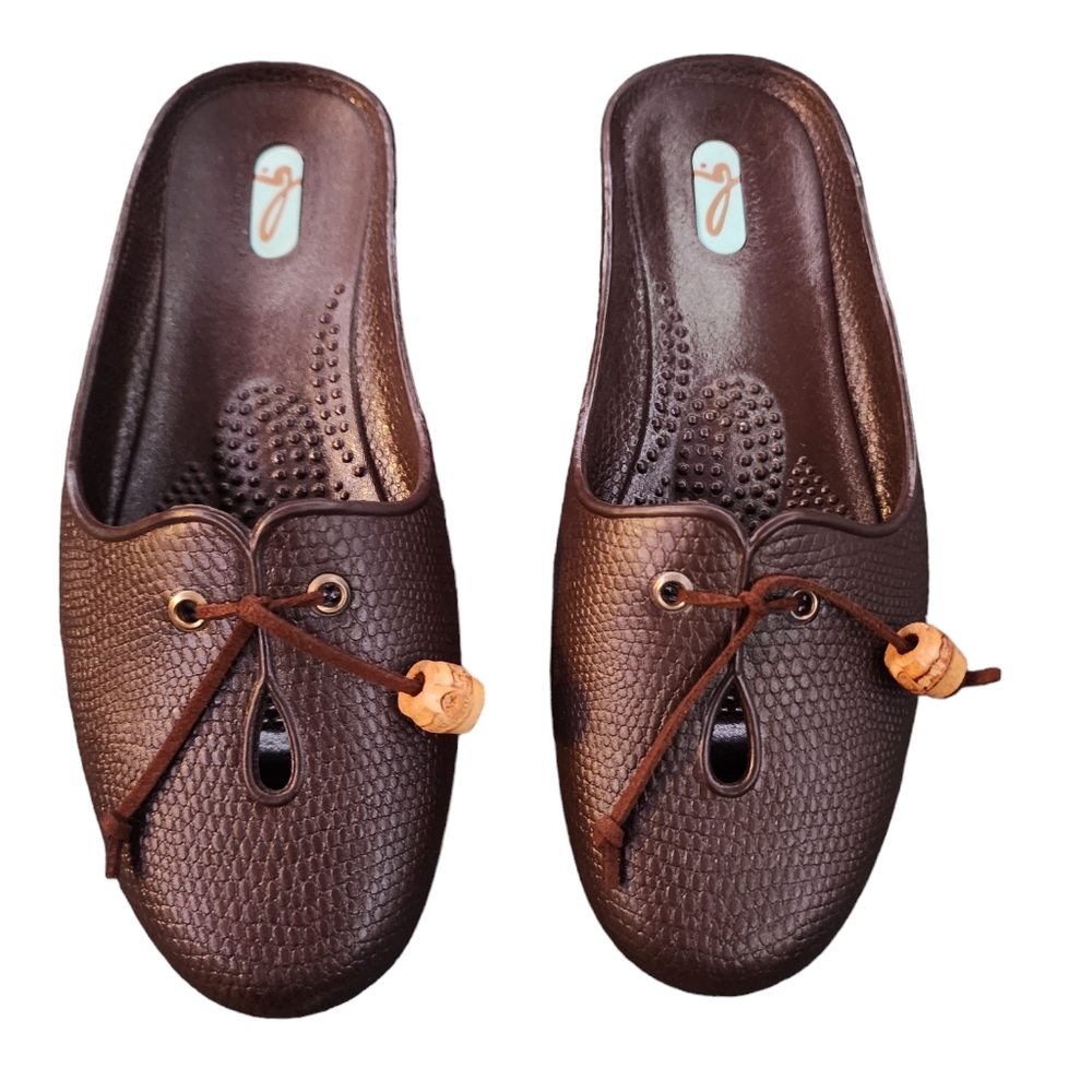 OKA b. Gabby Hot Chocolate/Bamboo Tassels SIZE 6‎